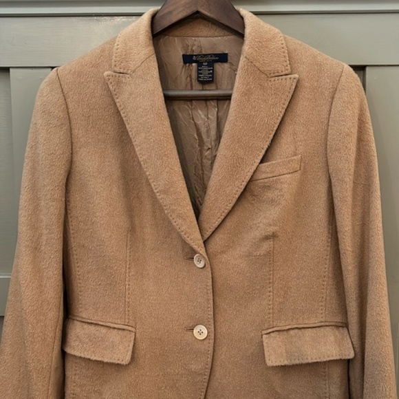 Brooks Brothers Loro Piana Baby Camel Hair Blazer Jacket Size 10P - Picture 10 of 15